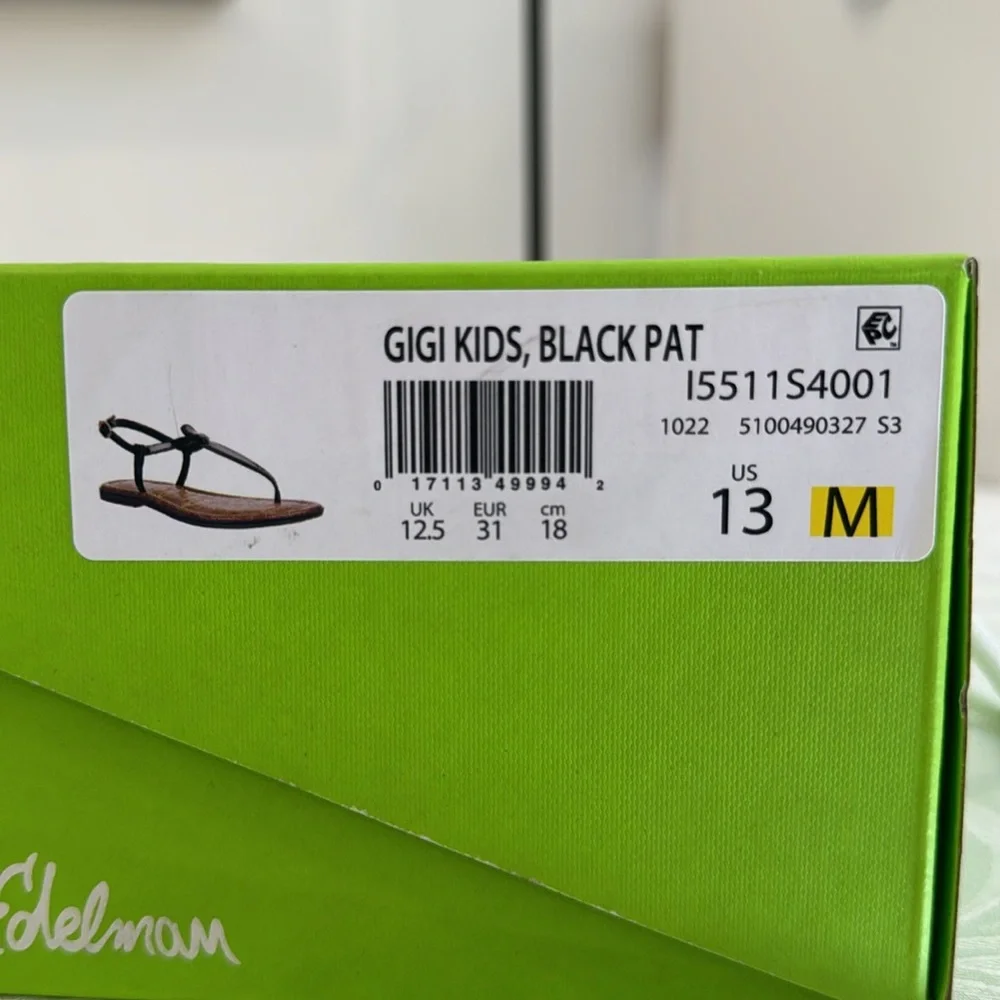 Sam Edelman Gigi Sandal. Girls 13.
